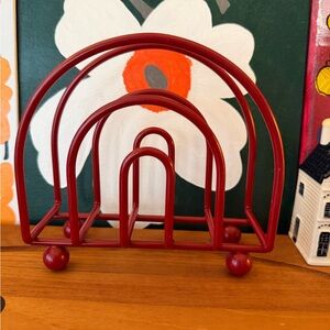 Vintage 1980s Deco Revival Napkin Holder